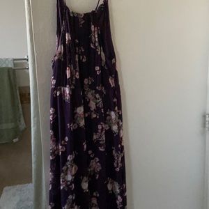 New purple dress with flowers